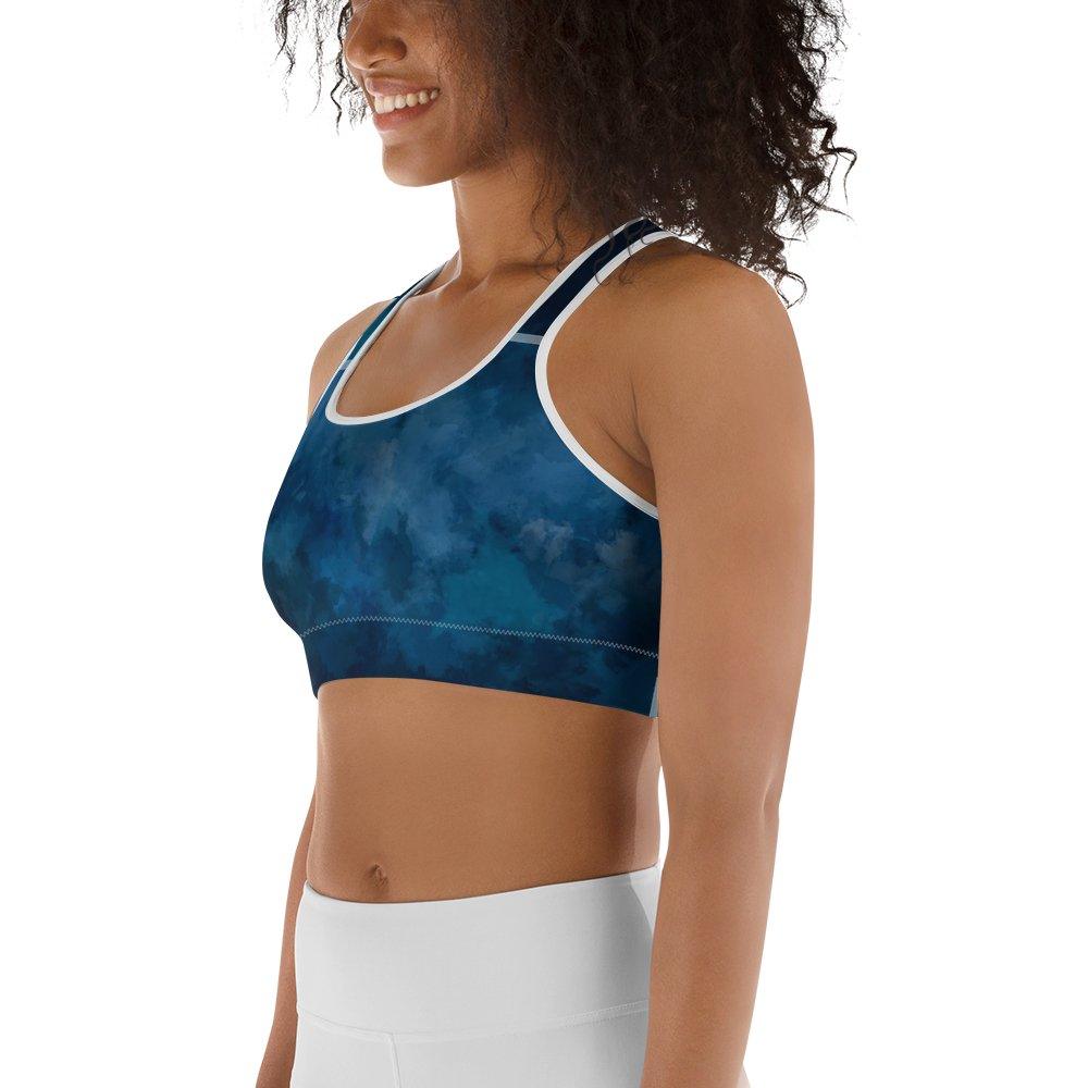 Watercolor Razorback Sports Bra with Mesh Pocket – Naturally Namaste365